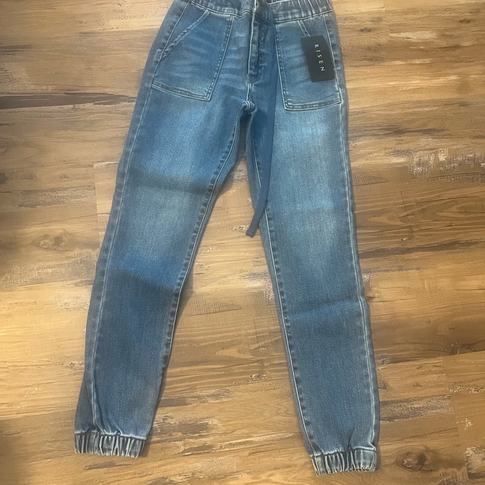 Blue Denim Jogger Jeans